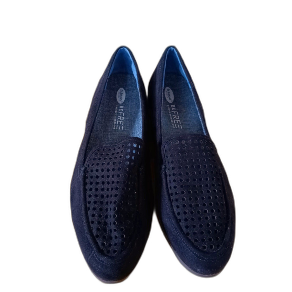 Dr. Scholl's Black Faux-Suede Loafer, Size 10
